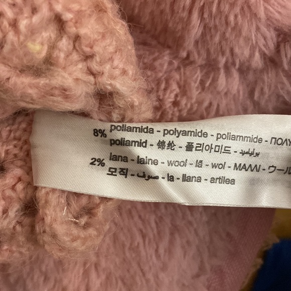 ZARA eyelet chunky knit oversized cardigan with jewel buttons - Picture 15 of 16